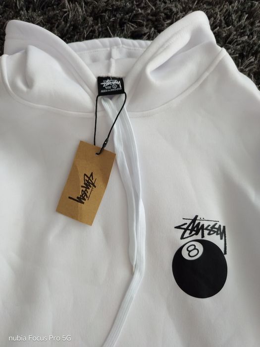 Bluza STUSSY 8 BALL biała