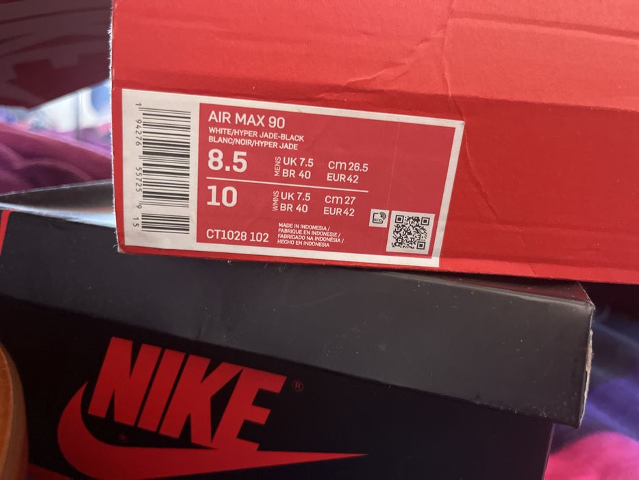 Ténis/Sneakers Nike AirMax 90 Jade White Originais
