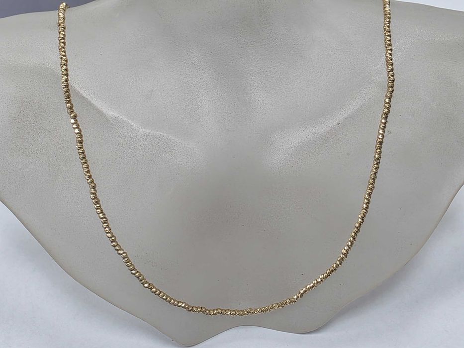 Złoty łańcuszek damski/ 585/ 6.43 gram/ 48 - 50cm/ żółte złoto/ nowoczesny/ regulowana długość