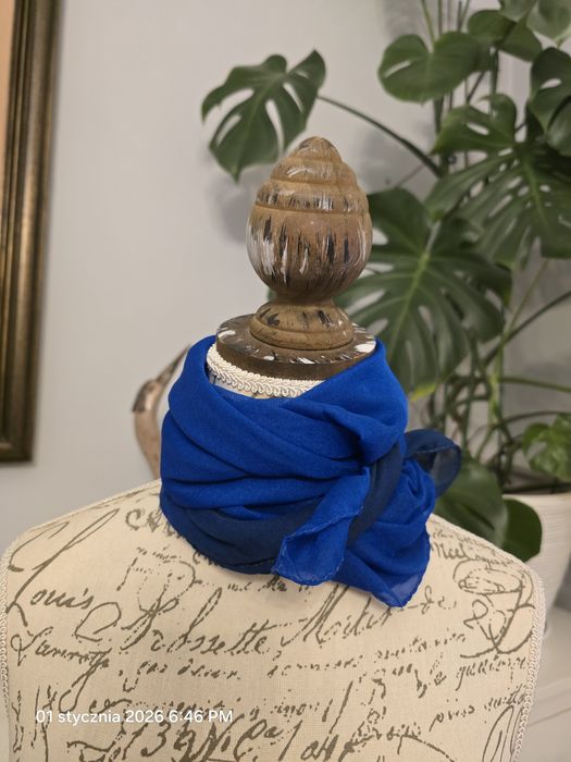 Apaszka chusta chaber kobalt