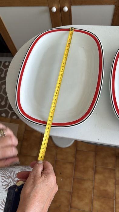 Serviço de Jantar SPAL Vermelho e Branco