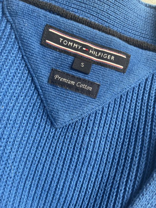 Sweter Tommy Hilfiger - Premium Cotton - 100% ORYGINAL! Niebieski S.