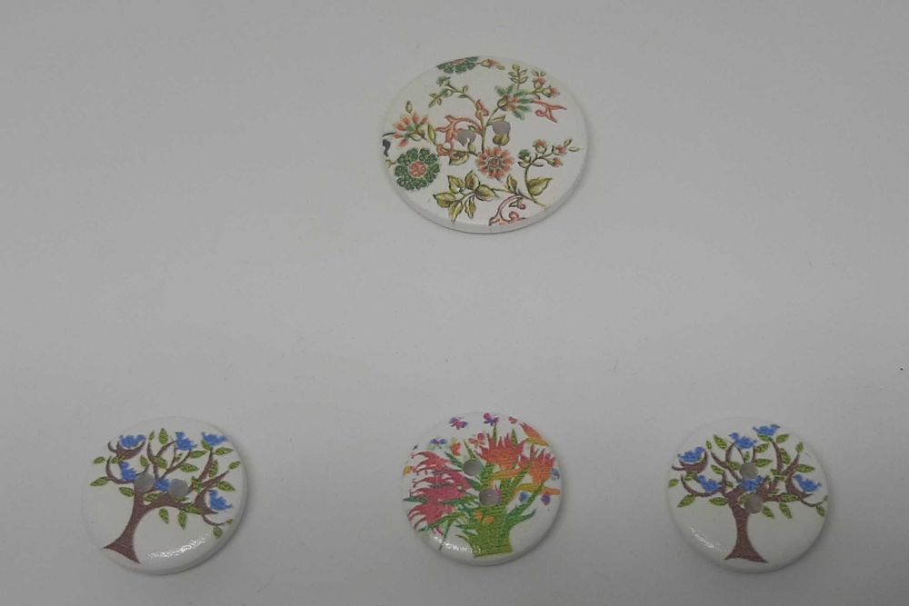 Pack Botões costura, modelo flores, artigos novos