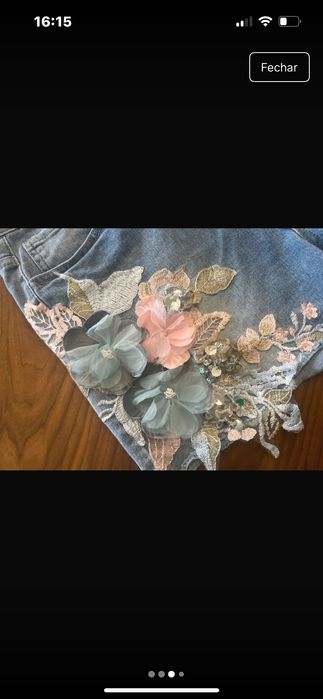 Calções ganga lindos