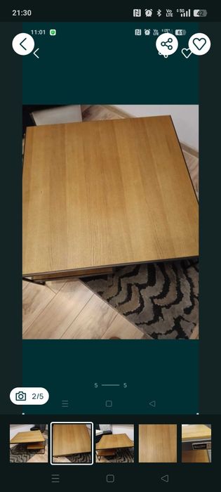 Sprzedam stolik kawowy drewniany nowoczesny design