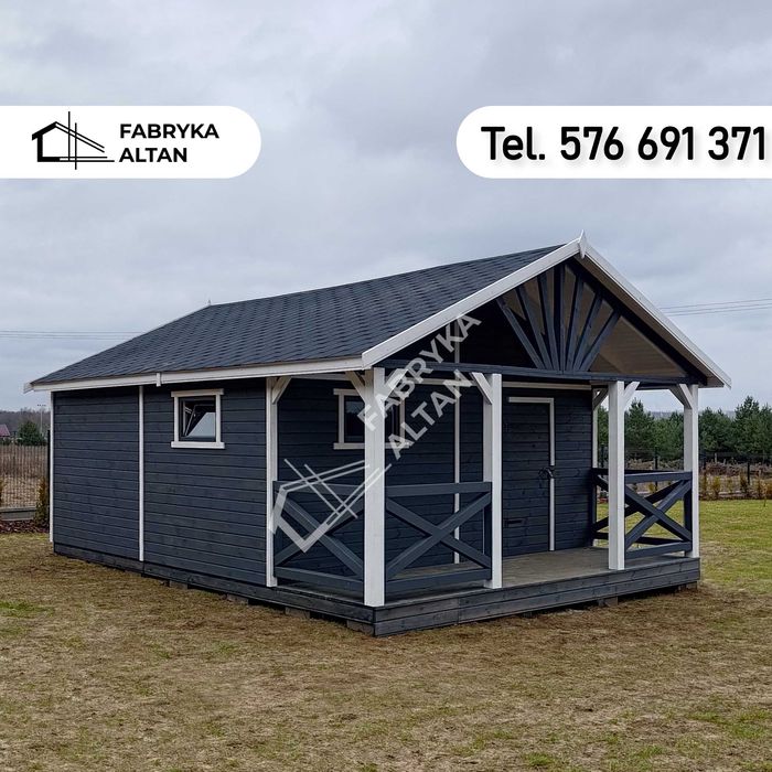 Domek drewniany, letniskowy, domki 5x6