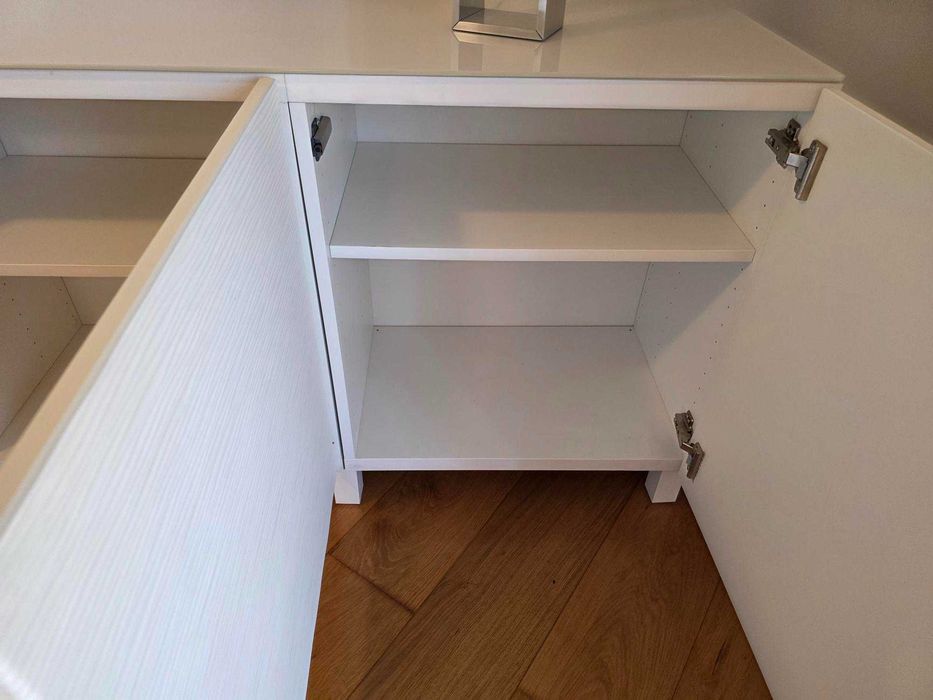 Consola / Armário arrumação BESTA (IKEA) - branco - 180x42x64 cms