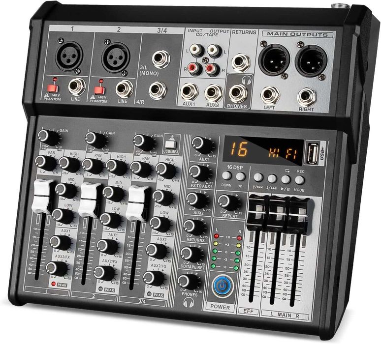 Mikser Audio 4-kanałowy system interfejsu audio