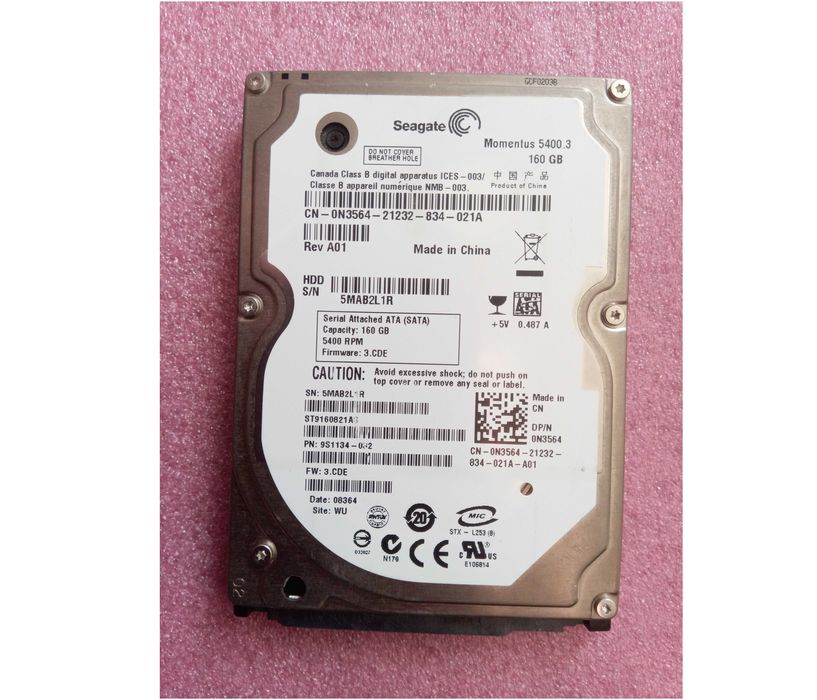 Жесткий диск 2.5" (HDD SATA) Seagate ST9160821AS 160Гб