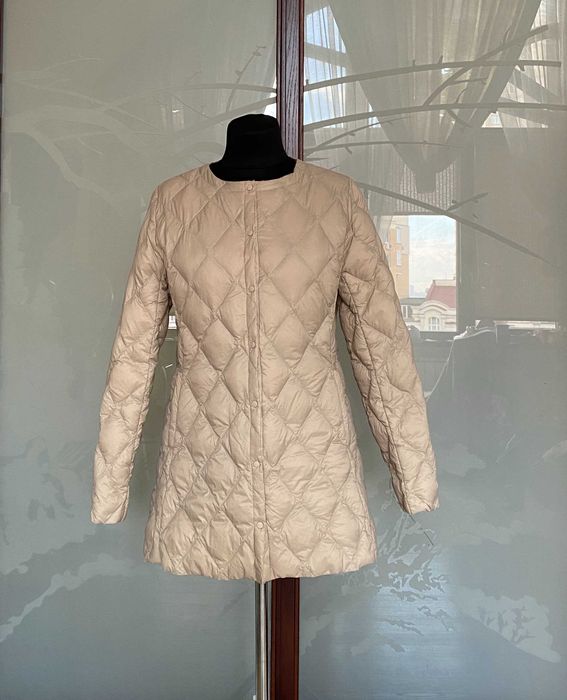 стьобана куртка пуховик, демісезон, 90% пух 10% перо