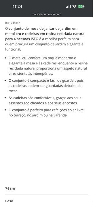 Mesa de metal e resina em bege Maisons du Monde