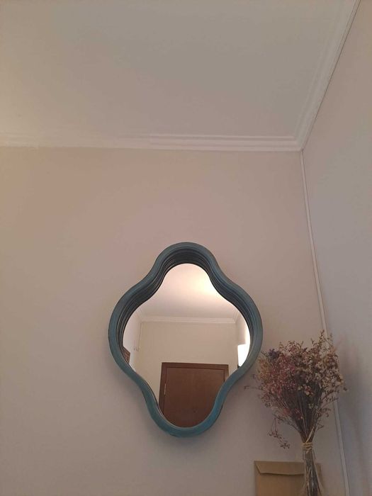 Espelho azul Rustico - VENDA