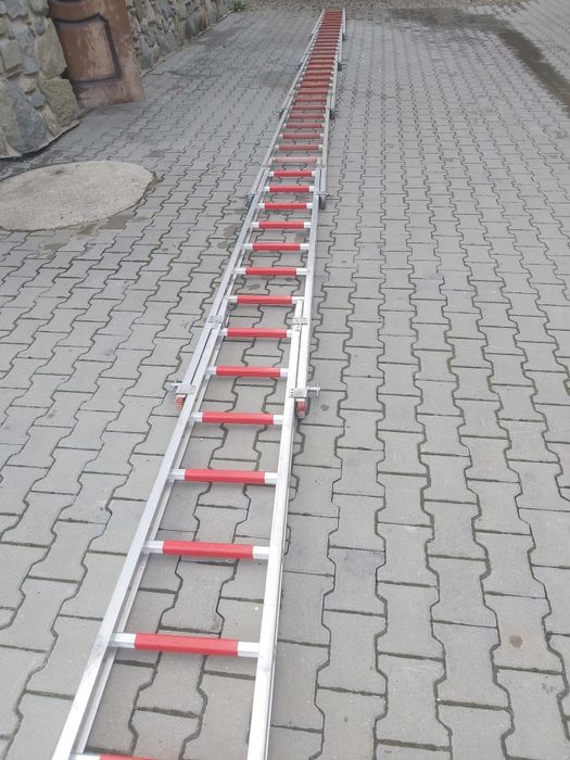 Drabina drabiny nasadkowe strażackie pożarniczy 2,70m aluminiowe