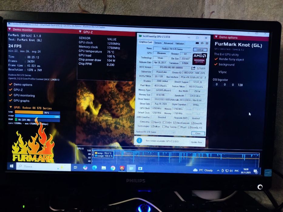 Відеокарта PowerColor RX 570 8 Гб