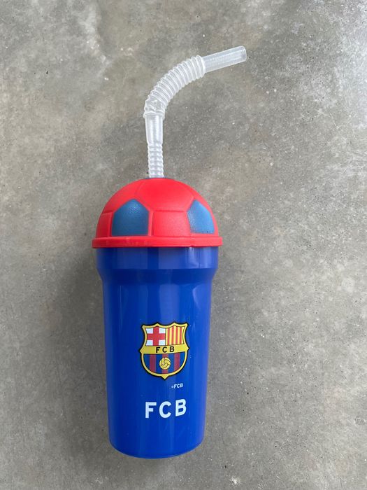 Bidon/kubek ze słomką FCBarcelona