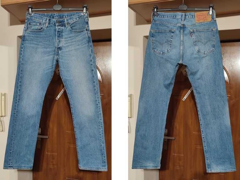 spodnie jeans LEVIS 501 STRAIGHT THE BEN W30 L30 pas 76 77 78 - 79 80