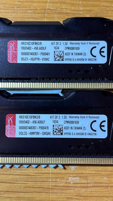 Memoria Ram 8GB (2x4GB) DDR3