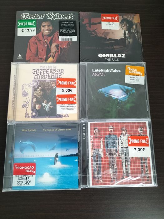 6 CD's novos e selados - Rock Pop Funk Soul Psych Jazz Prog