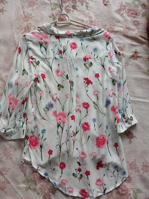 Блуза з віскози у квітковий прінт рукав 3/4 orsay