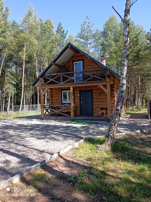 Domek letniskowy do wynajęcia z bali drewnianych na Roztoczu