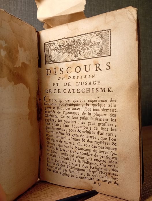 Starodruk XVIIIw. Katechizm Historyczny - Katolicyzm - Nauki - Religia