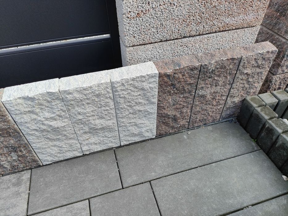 Palisada łupana Palisady Kostka brukowa ogrodzenia obrzeże