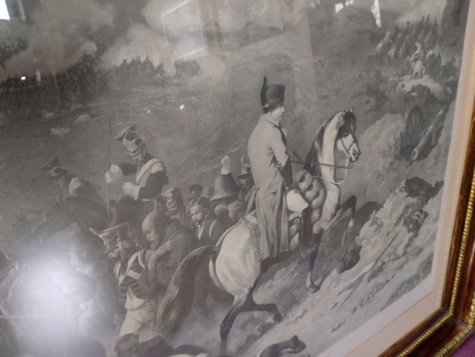 Grafika Napoleona na przełęczy Samosierra