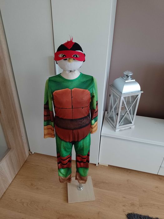 Strój karnawałowy ŻÓŁW NINJA WOJOWNIK przebranie 122/128 16