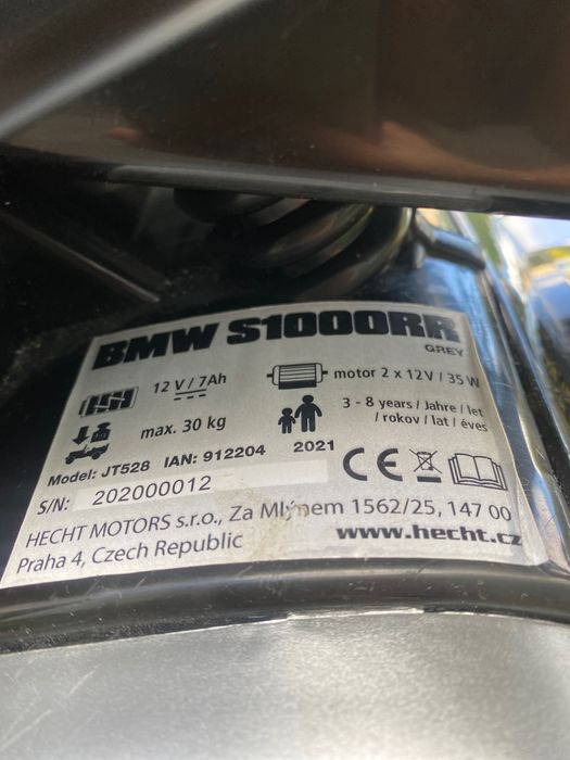 Motor elektryczny dla dzieci BMW S1000RR