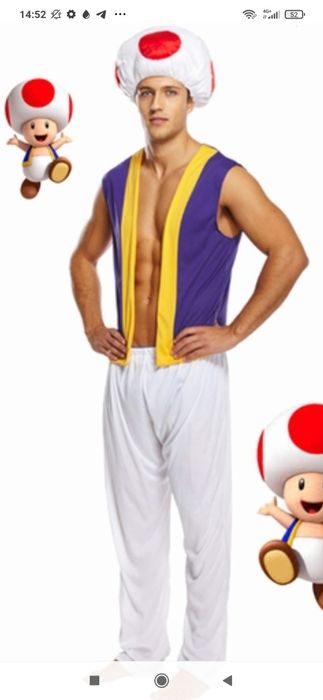 Костюм, Гриб, грибок супермарио, Mushroom, Nintendo