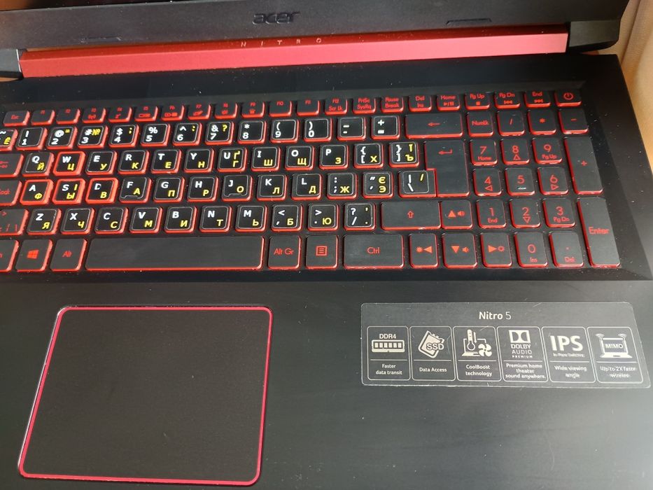 Продам ігровий ноутбук acer nitro 5 з потужним процесором