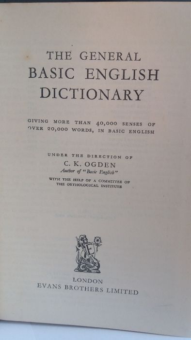 The General Basic English Dictionary64737984422274122