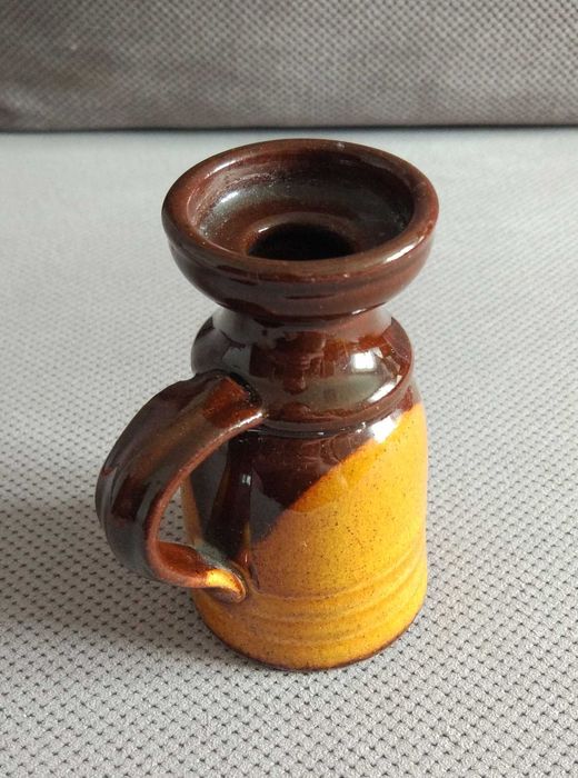 Świecznik ceramiczny PRL