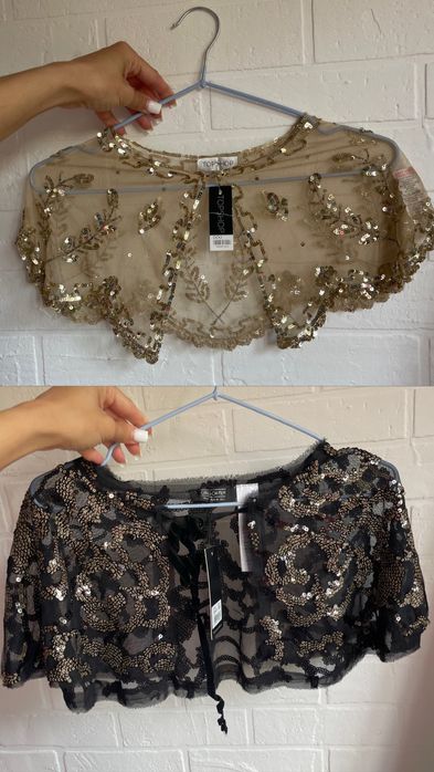 Накидка на плечі з паєтками прикраса на плечі