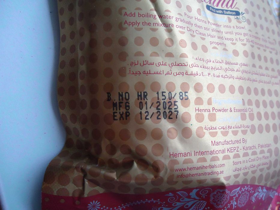 Hemani henna, red, burgund