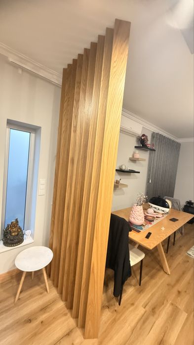 Lote de 9 Ripas de MDF Folhado (2,60m) para Divisória / Brise