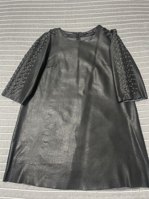 Плаття молодіжне шкіряне
