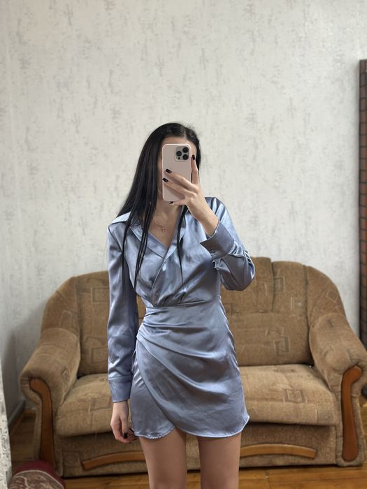 Сукня zara атласна