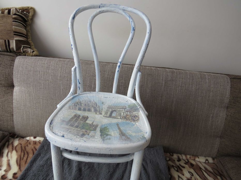 Krzesła kuchenne z PRL używane 3 szt