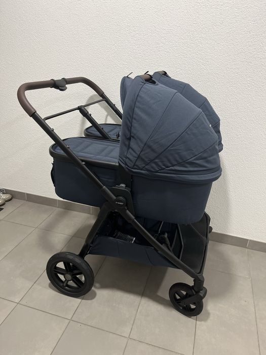 Mast M.Twin X | Blueberry Wózek bliźniaczy spacerowy + gondole + adaptery