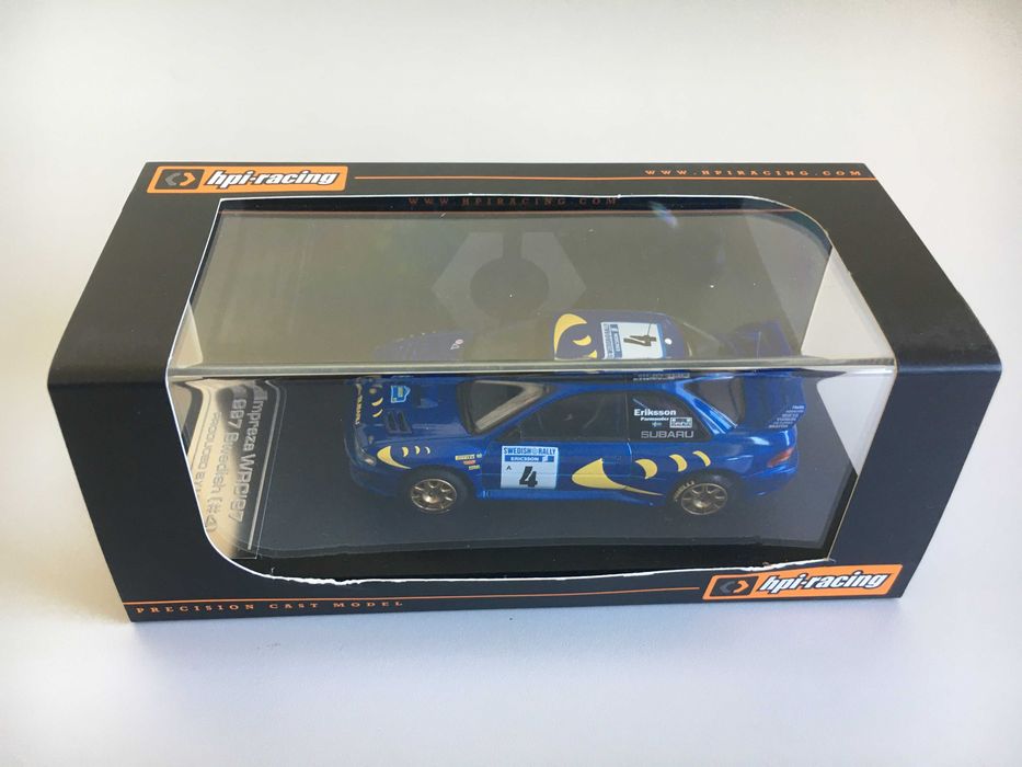 Miniaturas HPI 1/43 de rally WRC Lancia Subaru Toyota