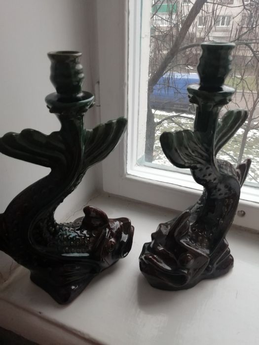 Подсвечник керамический "Рыба"