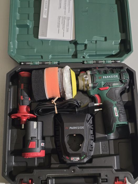 Parkside 12V Polidora sem Fios com Bateria