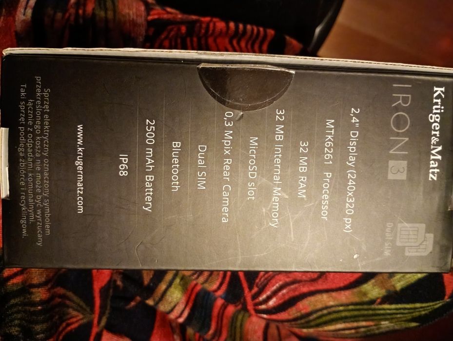 Sprzedam telefon IRON 3. Kruger matz