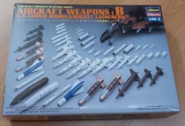 Kit 1:48 Aircraft Weapons US Guided Bombs  Rocket Launchers, NOVO! Armamento Aéreo para avião