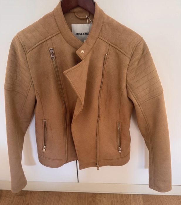 Blusão pele pêssego