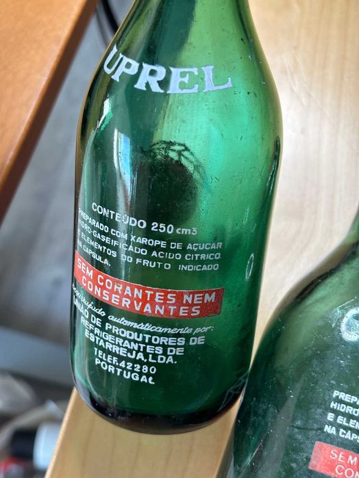 Garrafas pirogravadas antigas/vintage - Uprel