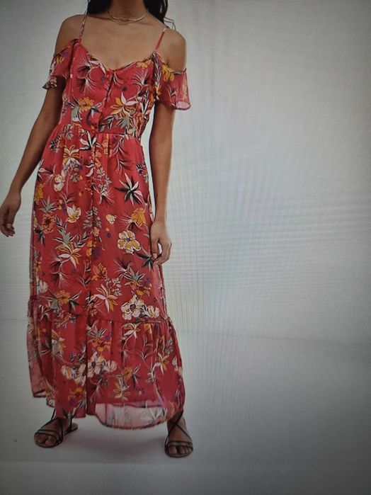 Suknia rozowa boho style pimkie