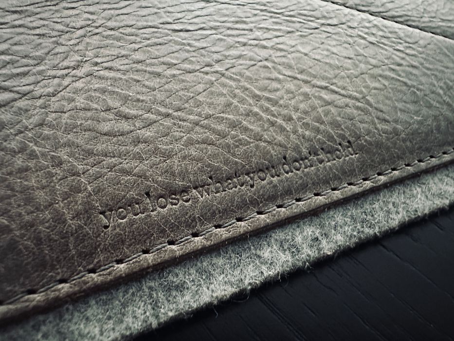 Capa de pele/burel HardGraft para Ipad