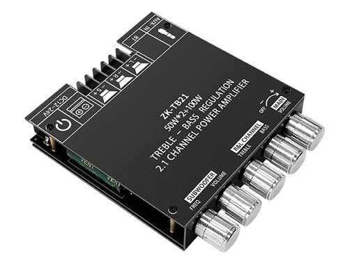 ZK-TB21 MINI Wzmacniacz Audio (50W*2 + 100W) 2.1 Bluetooth/AUX
